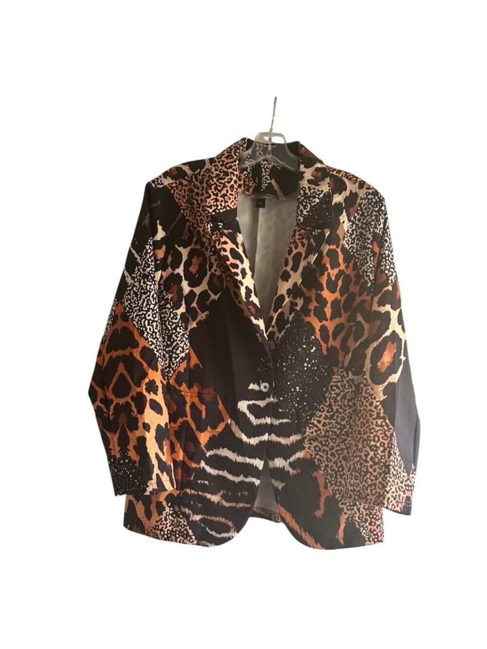Animal Print Size XXL Multi-Color Leopard Zebra Patchwork Design - Picture 4 of 12